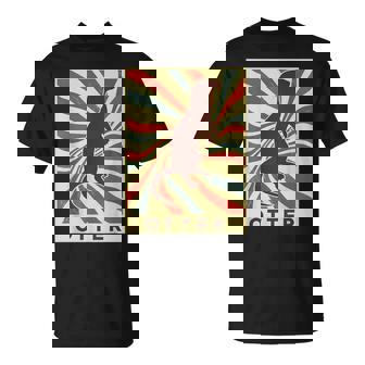 カワウソ 動物 レトロ ヴィンテージ カワウソ Tシャツ - Kawaiitshirt