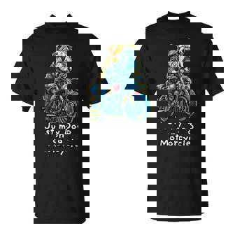 クリスマスのバイクに乗るかわいいイングリッシュブルドッグ。 Tシャツ - Kawaiitshirt