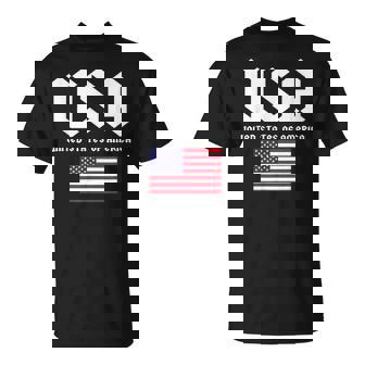 クールなアメリカ国旗グレートーンのイラストグラフィックデザイン。 Tシャツ - Kawaiitshirt