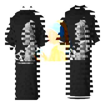 ゲーム モナリザ 面白いtシャツ ゲーマー ネタ 入り メンズ おもしろ 面白い 服 フェルメール グッズ Tシャツ - Kawaiitshirt