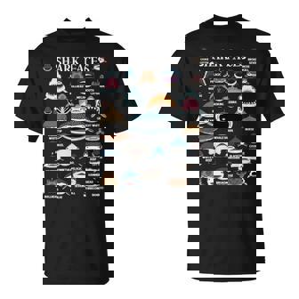 サメの種類 面白いサメの顔 サメの恋人 キッズ 先生 長袖tシャツ Tシャツ - Kawaiitshirt