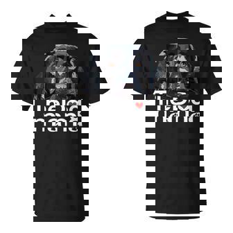 ザドッグママブラックラブラドールママレトリーバーマザードッグマミー 長袖tシャツ Tシャツ - Kawaiitshirt