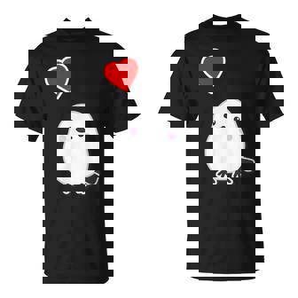 シマエナガ『ハート』白い鳥【どうぶつフレンズ】動物 ゆるくて かわいい Tシャツ - Kawaiitshirt