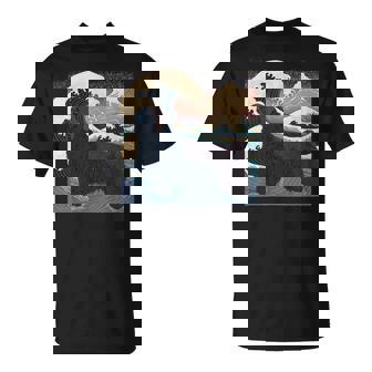 シュールレアリズム 日本画 ニューファンドランド 犬 Tシャツ - Kawaiitshirt