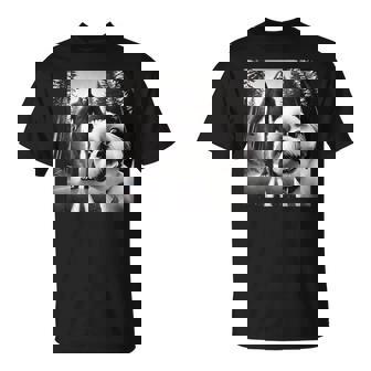 シーズーとビッグフットの森の冒険 Tシャツ - Kawaiitshirt