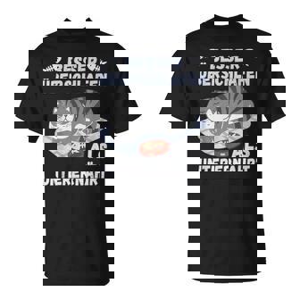 スリープシャツ猫、面白い、ドイツ語で Tシャツ - Kawaiitshirt