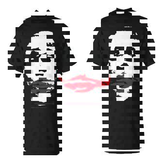 ダークナイトジョーカーの顔 ミニマリスト 象徴的なイメージ Tシャツ - Kawaiitshirt