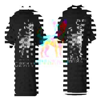 チワワ ママ 水彩画 芸術的 犬 恋人 ティーカップ Tシャツ - Kawaiitshirt