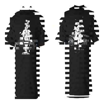 デッドリフト フィットネス 猫 ウェイトトレーニング エクササイズ ギフト Tシャツ - Kawaiitshirt