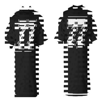 ナンバー77 野球 フットボール 誕生日 Tシャツ - Kawaiitshirt