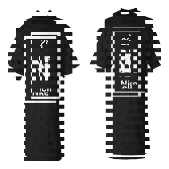 ニッケル-ニッケル-元素周期表-サイエンスギフト Tシャツ - Kawaiitshirt