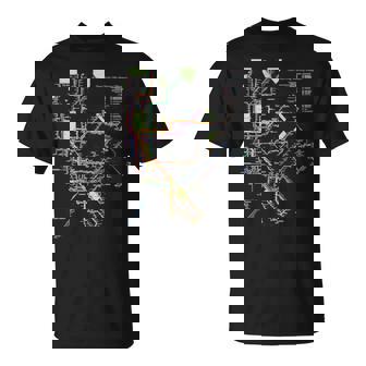 ニューヨーク市メトロマップアート I Heart Ny お土産ギフト 長袖tシャツ Tシャツ - Kawaiitshirt