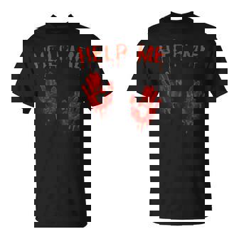 ハロウィーン-血まみれの手血のスプラッターコスチュームゾンビ Tシャツ - Kawaiitshirt