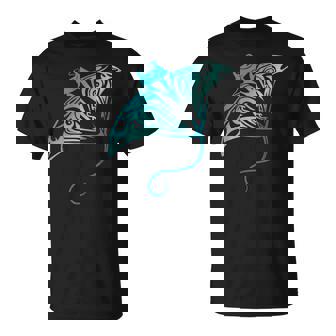 ハワイ トライバル マンタレイ ハワイアン シャツ サメの恋人 Tシャツ - Kawaiitshirt