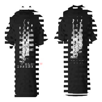 バルセロナ サグラダファミリア ヴィンテージ スパニッシュ I Love Barcelona Tシャツ - Kawaiitshirt