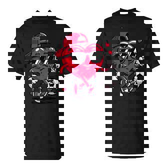 バレンタイン サッカー ハート ドリップ スポーツ 愛 バレンタインデー 男の子 Tシャツ - Kawaiitshirt