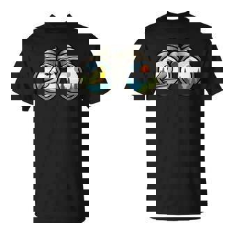 バードウォッチング双眼鏡デザイン Tシャツ - Kawaiitshirt