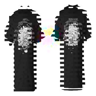 パステルレインボーローズがあらゆる色合いにハートを咲かせます Tシャツ - Kawaiitshirt