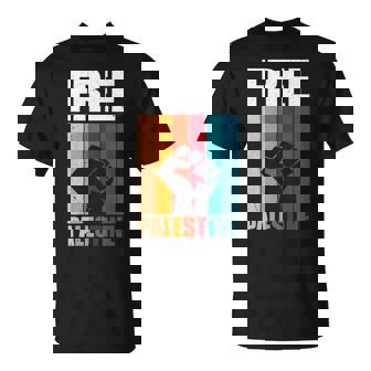 パレスチナ人のためのフリーパレスチナのレトロなビンテージデザイン 長袖tシャツ Tシャツ - Kawaiitshirt