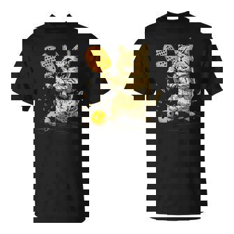 ピックルボール選手 ピックルボールの猫 長袖tシャツ Tシャツ - Kawaiitshirt