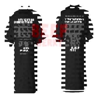 プロフェッショナル・ビーフ・ジャーキー・イーター 肉好き 長袖tシャツ Tシャツ - Kawaiitshirt