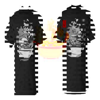 ラーメンプールパーティー かわいい日本アニメヌードルフード Tシャツ - Kawaiitshirt