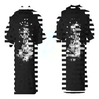 ルルドの聖母マリア 強力なシンボル 母マリア Tシャツ - Kawaiitshirt