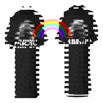 レインボー Thank You Tシャツ - Kawaiitshirt