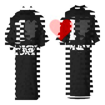 レッドハート I Love Pussy Tシャツ - Kawaiitshirt