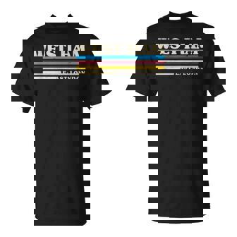 レトロストライプ ウエストハム Tシャツ - Kawaiitshirt