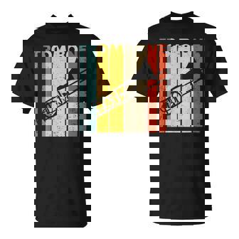 レトロトロンボーン I マーチングバンド I 吹奏楽部 I トロンボーン Tシャツ - Kawaiitshirt