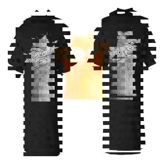 ヴィンテージ かわいい 面白い 猫 2匹の魚が目についた 恋人 気まぐれな Tシャツ - Kawaiitshirt