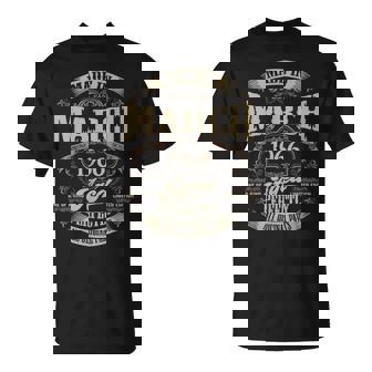 ヴィンテージ還暦伝説 1966年3月 60歳の贈り物 Tシャツ - Kawaiitshirt