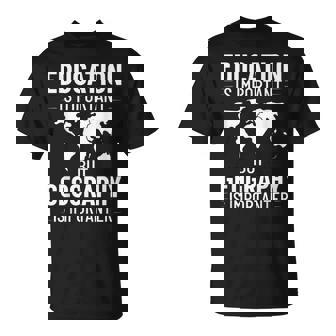 地理教師 地理学者 世界地図 学習史 Tシャツ - Kawaiitshirt