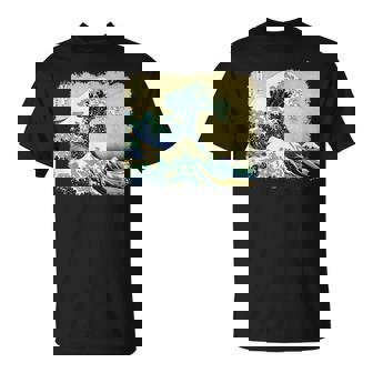 大波 北斎 名画 レトロ Tシャツ - Kawaiitshirt