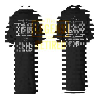 昔は同僚の定年退職祝いに、レジェンドと一緒に働いてた Tシャツ - Kawaiitshirt