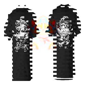 猫 海賊 キャプテントーク 海賊の日 幼児 女の子 男の子 Tシャツ - Kawaiitshirt