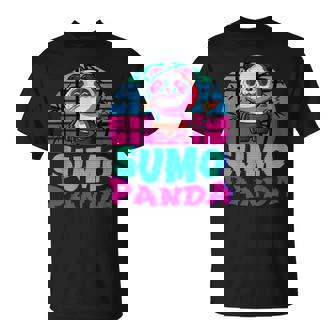 相撲パンダ力士ベーパーウェーブ和風美学 Tシャツ - Kawaiitshirt