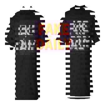 素晴らしいフェイクイットデイリーステートメントエンブレム。 Tシャツ - Kawaiitshirt