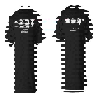 （新デザイン）シロブンチョウ & サクラブンチョウ『なかまたち』白文鳥 桜文鳥【どうぶつフレンズ】かわいい Tシャツ - Kawaiitshirt