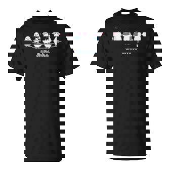 （旧デザイン）シロブンチョウ & サクラブンチョウ さん『なかまたち』白文鳥 桜文鳥【どうぶつフレンズ】動物 Tシャツ - Kawaiitshirt