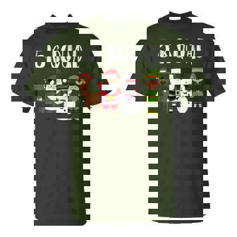 5K Squad Running Christmas Santa Reindeer Elf Snowman Runner T-Shirt | Mazezy