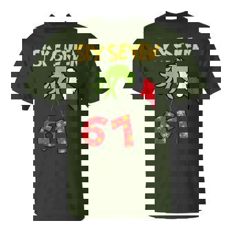 6 7 Six Seven Gen Z Alpha Meme Slang Holiday Merry Christmas T-Shirt | Seseable CA