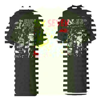 67 Green Hands Christmas Six Seven Meme Brainrot Xmas T-Shirt - Monsterry