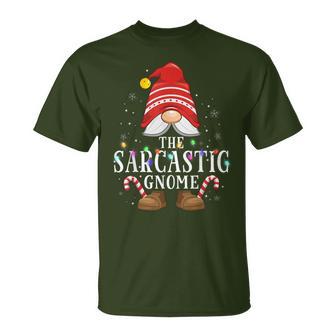 99 Matching Christmas Gnome Family Pjs The Sarcastic Gnome Family Christmas Pajama Party -Adult Small Black V-Neck Christmas Cartoon Gnome Winter T-Shirt - Thegiftio UK