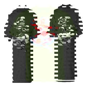 African Santa Wife Dancing African American Christmas T-Shirt | Mazezy