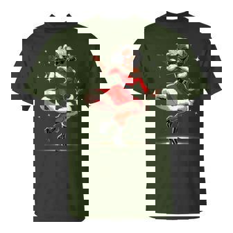 African Santa Wife Dancing African American Christmas T-Shirt - Monsterry