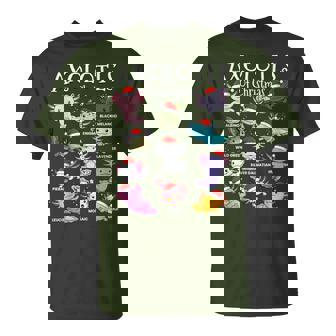 Axolotls Santa Hat Christmas Pajama Cute Animal Axolotl Xmas T-Shirt - Thegiftio