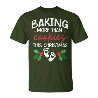 Baking More Than Cookies This Christmas Baby Announcement T-Shirt | Mazezy