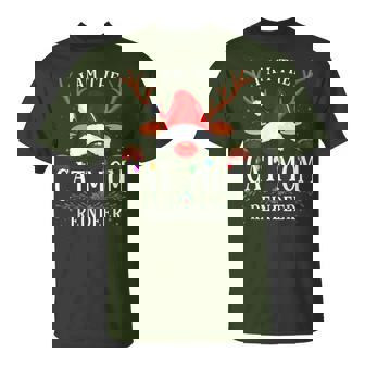 I Am The Cat Mom Reindeer Christmas Family T-Shirt - Thegiftio